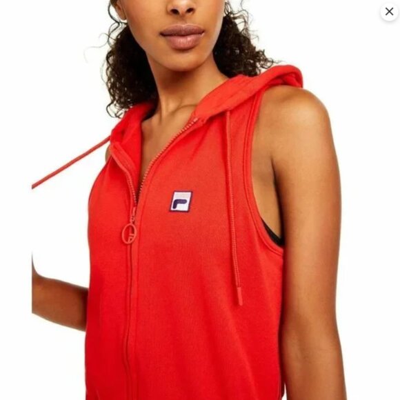 Fila Emerson Hooded Romper Red Size XS - Picture 6 of 13